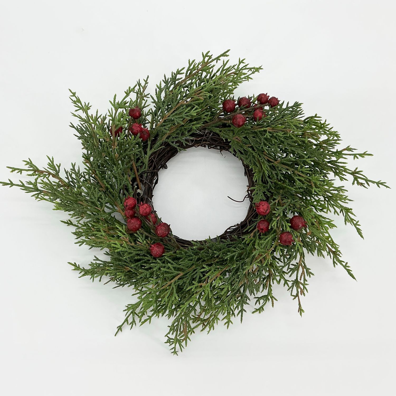 Real Touch Cedar Berry Candle Ring 4"
