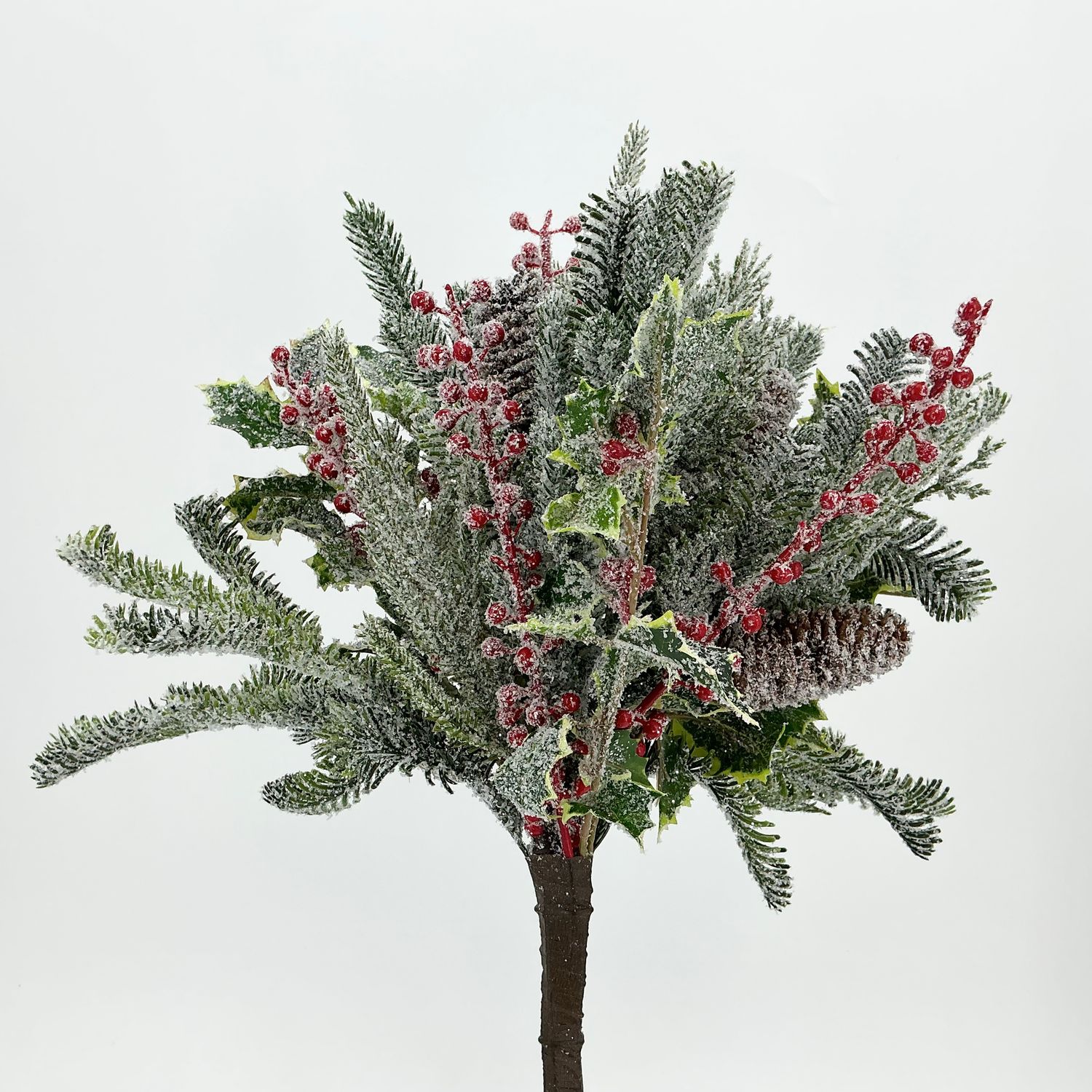 Snowy Mixed Pine Bush 18"