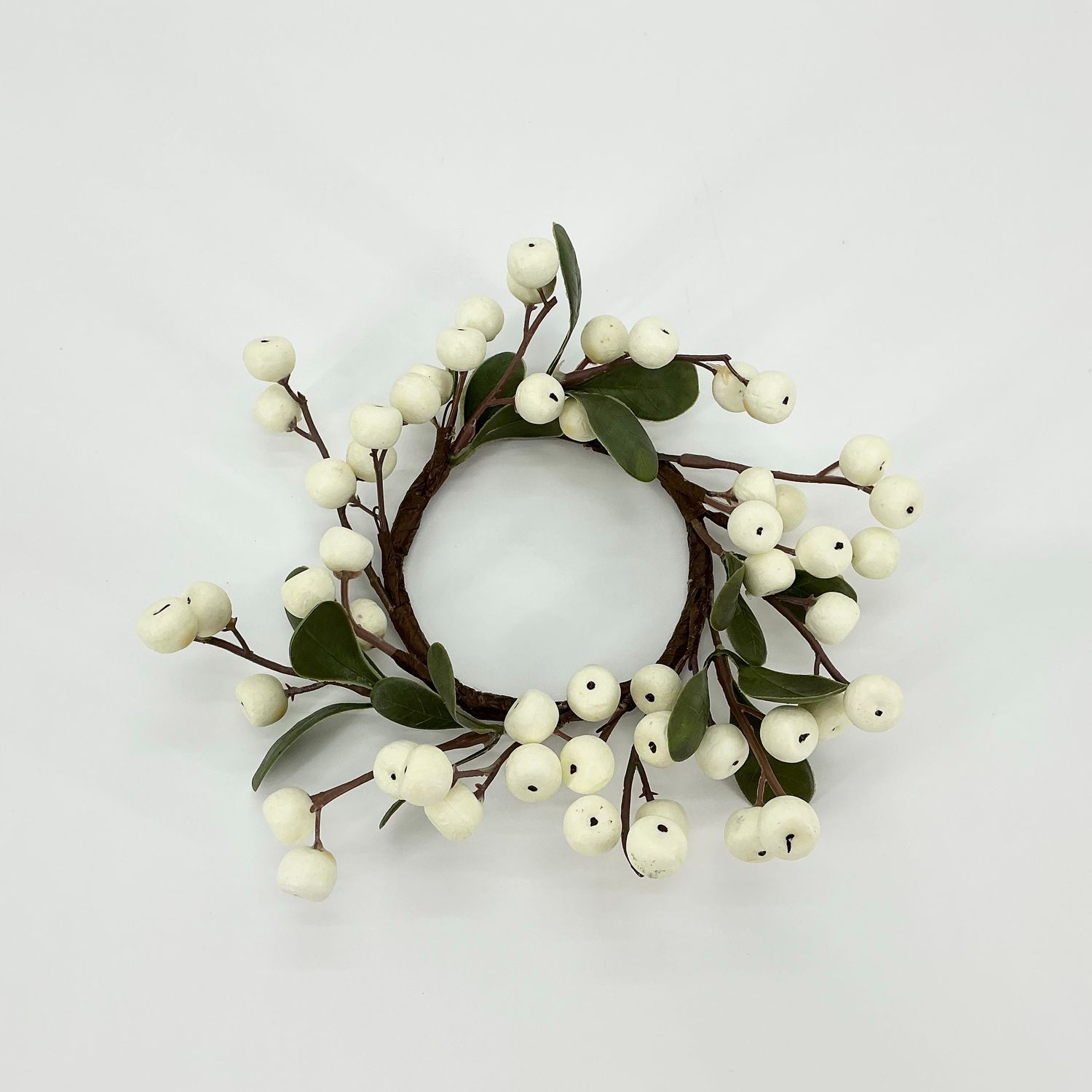 Outdoor Berry Candle Ring 3" - White