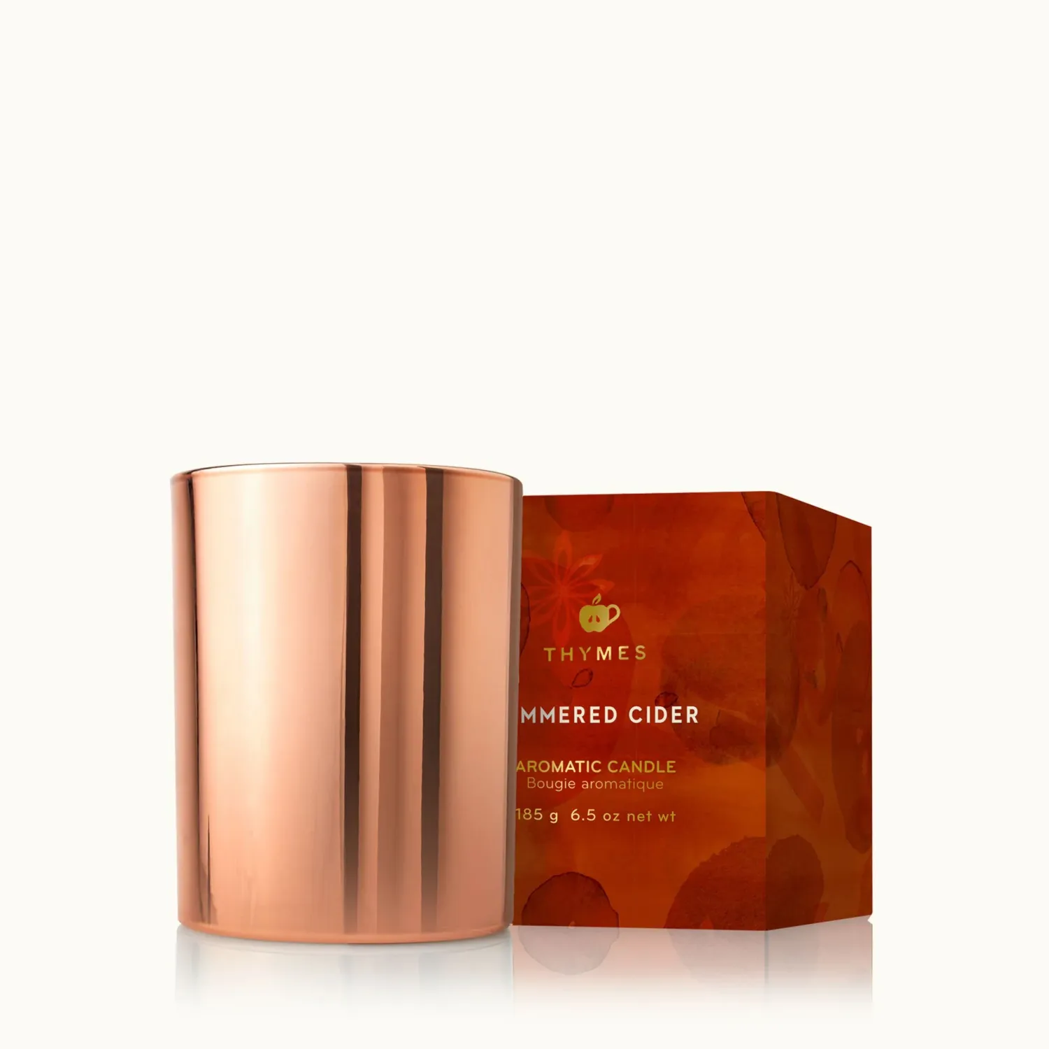 Simmered Cider Metallic  Candle Med