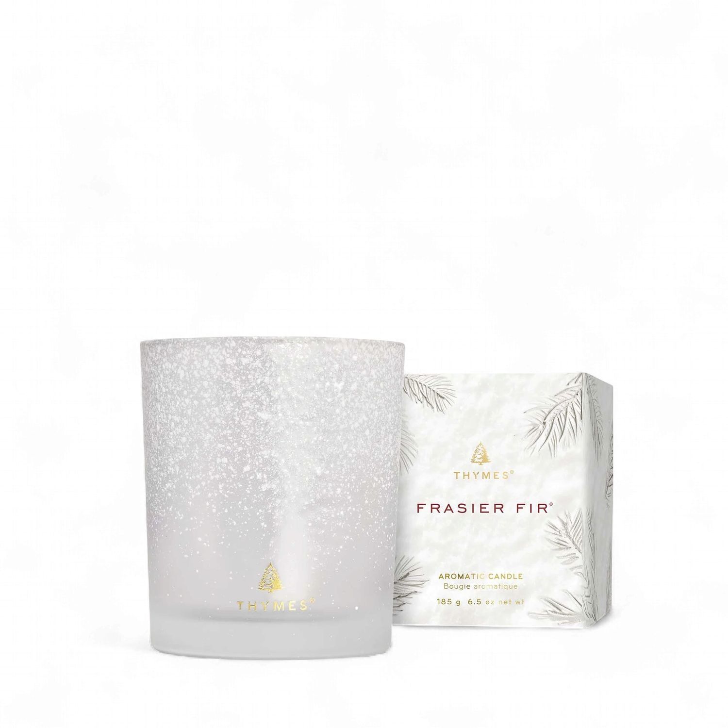 Frasier Fir Flocked Medium Candle 6.5 Oz