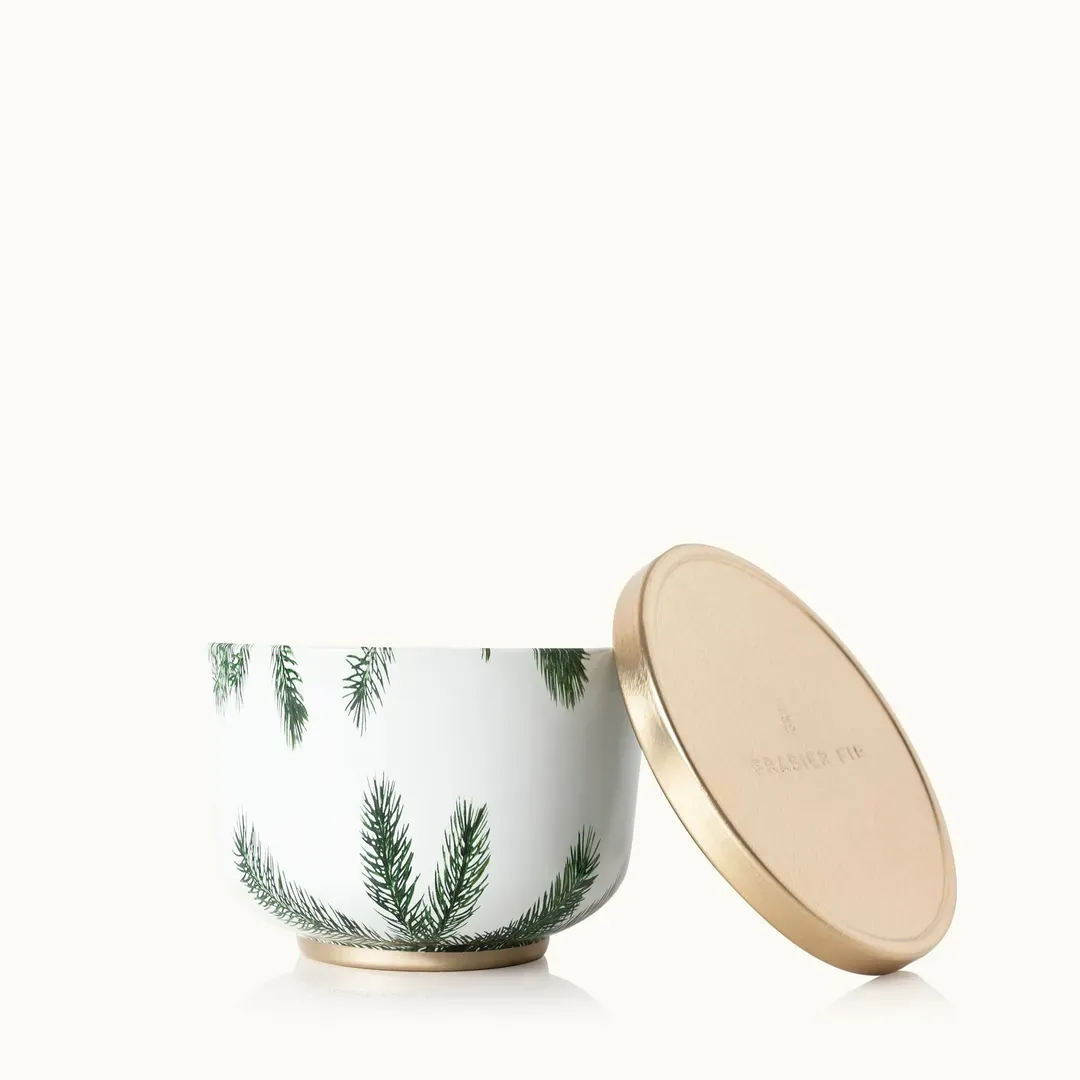 Frasier Fir Candle Tin w/ Gold Lid