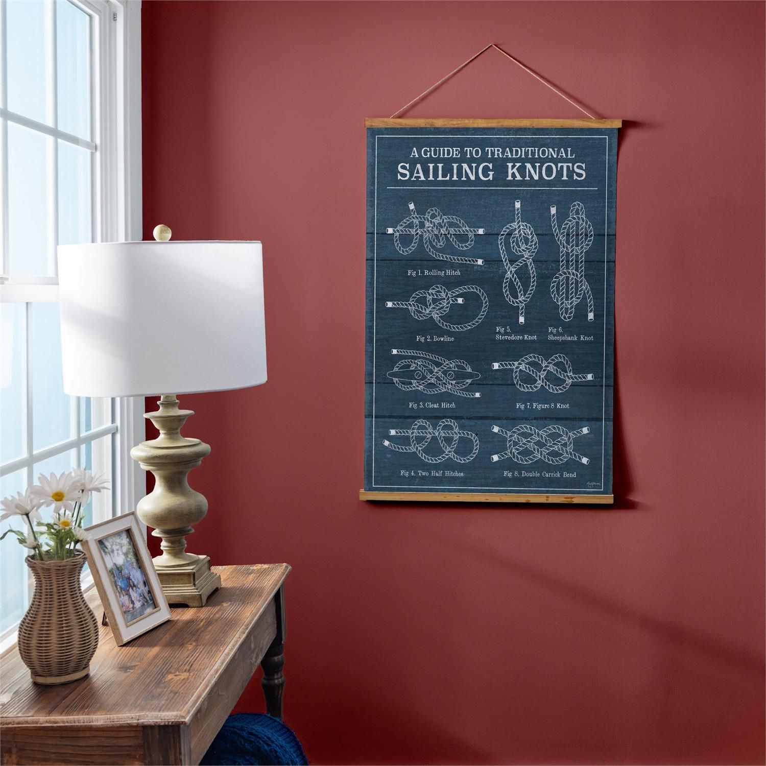 Sailing Knots Canvas Tapestry 36" X 24"