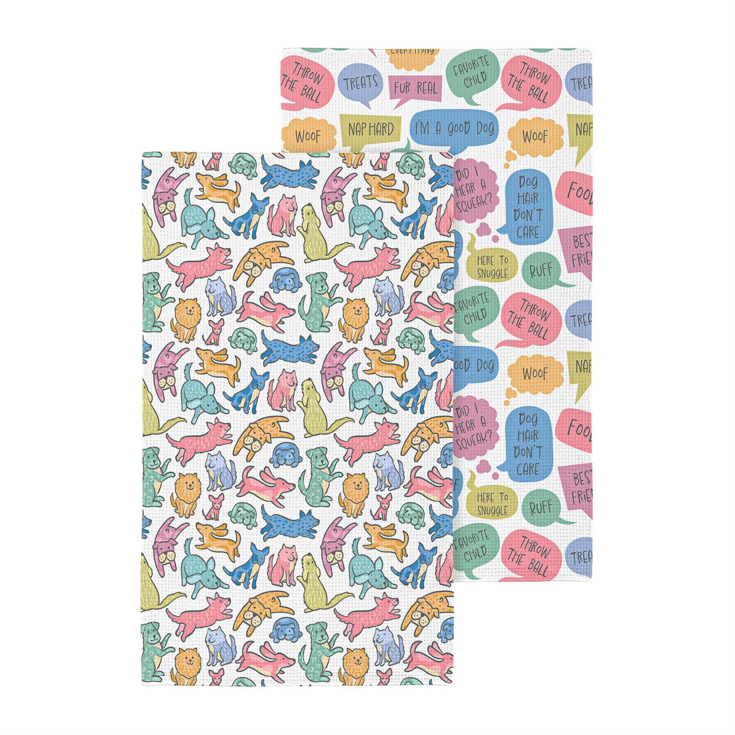 Quick Dry Kitchen Towel Dog Thoughts