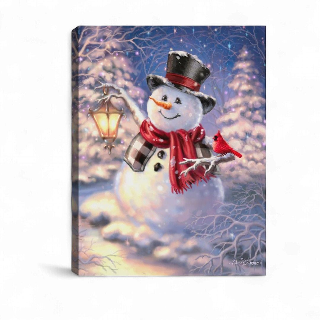 Mini Lighted Canvas 8" X 6" - Winter Magic