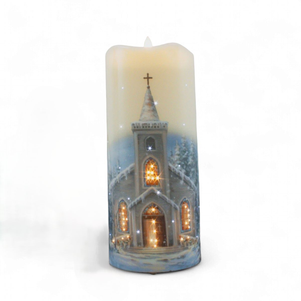 Fiber Optic Candle Christmas Chapel