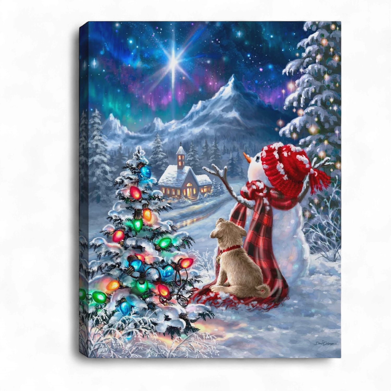 Mini Lighted Canvas 8" X 6" - Follow The Star