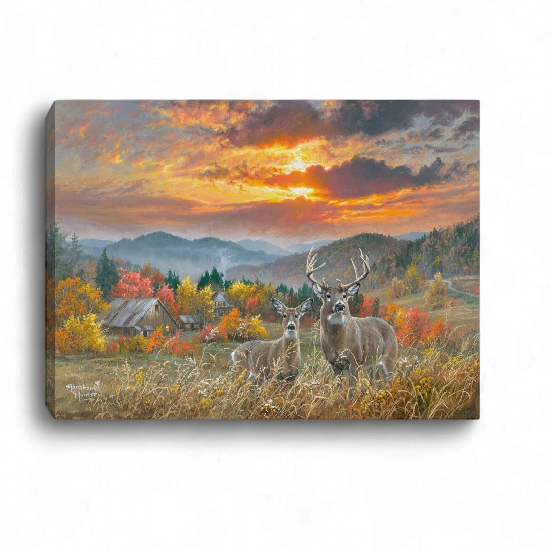 Mini Lighted Canvas 8" X 6" - November Night