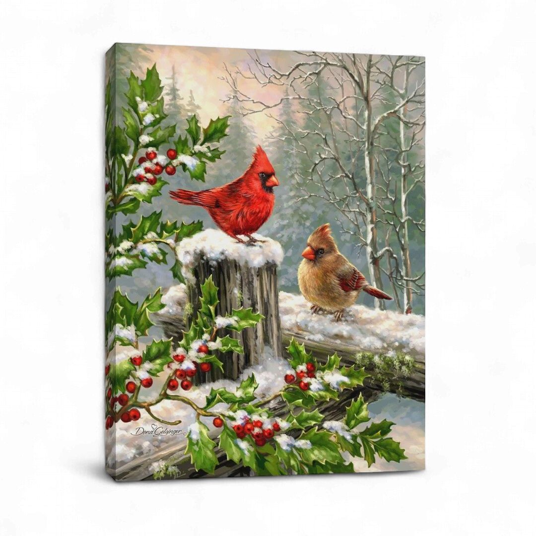 Backlit Print 18" X 24" - Winter's Visitors