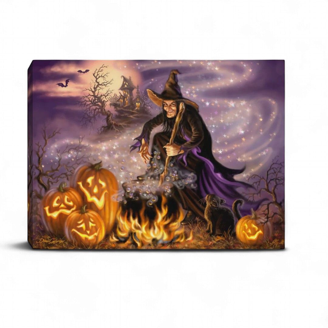 Mini Lighted Canvas 8" X 6" - All Hallows Eve