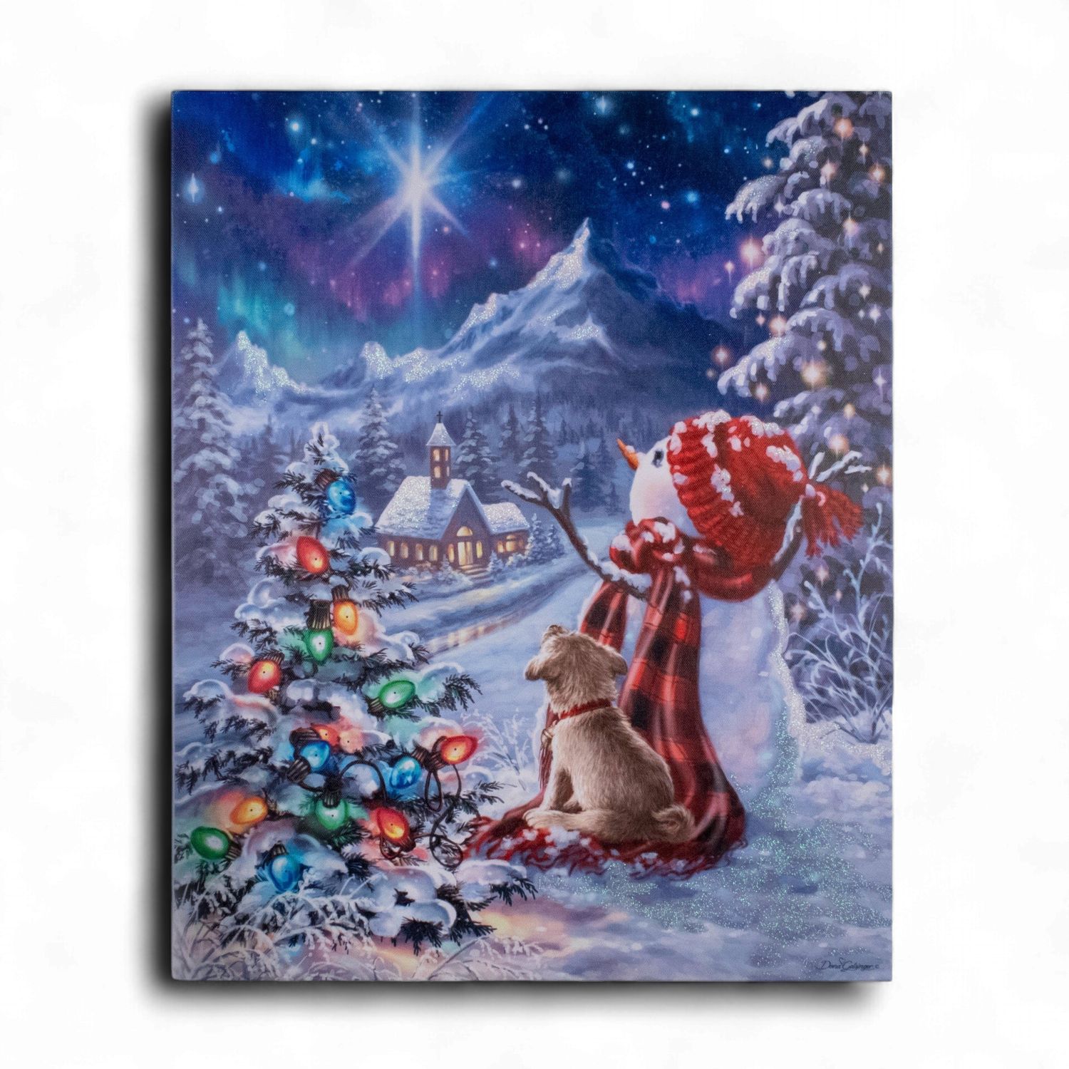 Lighted Canvas 16" X 20" - Follow The Star