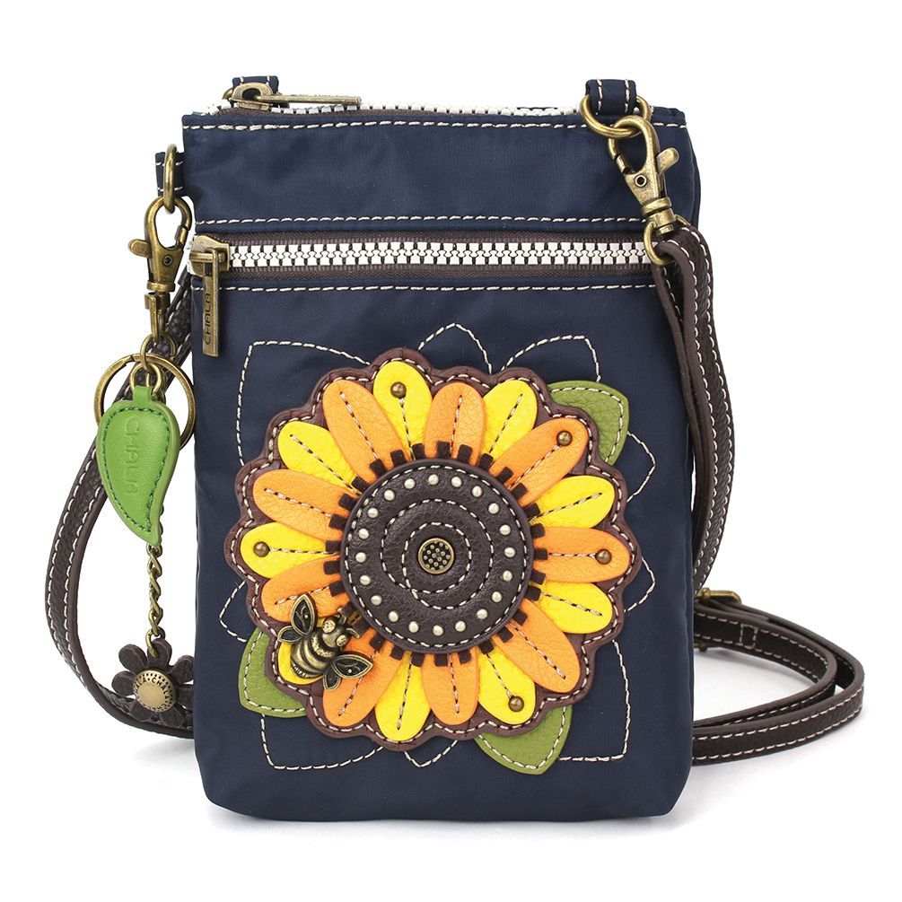 CV-Venture Cellphone Crossbody - Sunflower - Navy