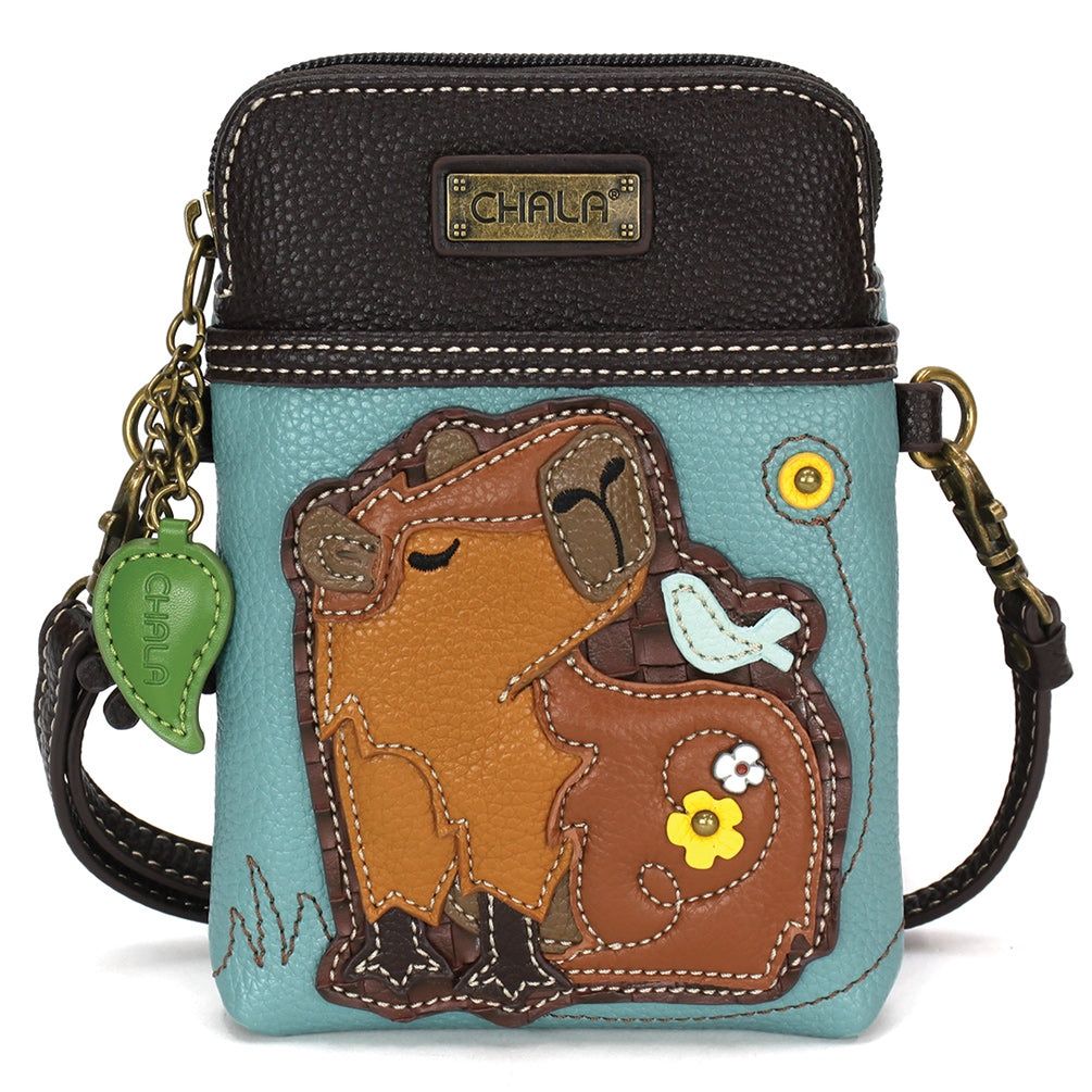 Cellphone Crossbody - Capybara - Blue