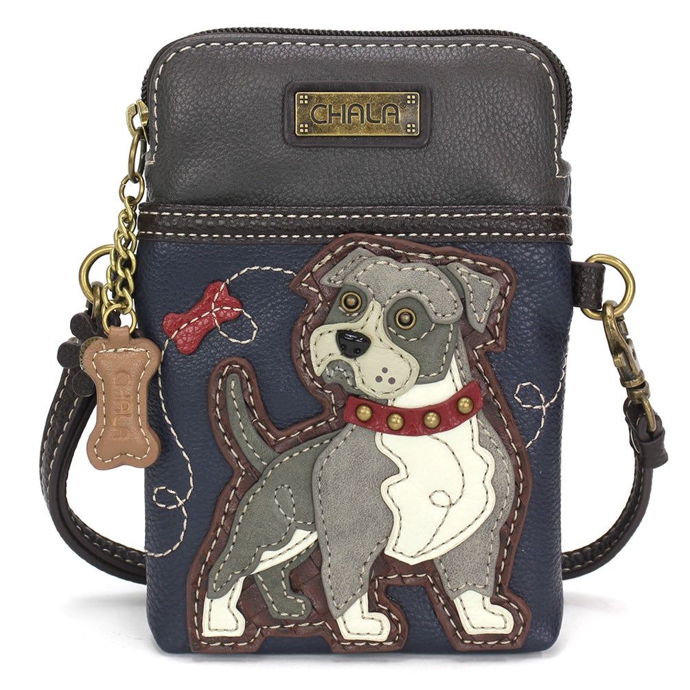 Cellphone Crossbody - Pit Bull - Navy
