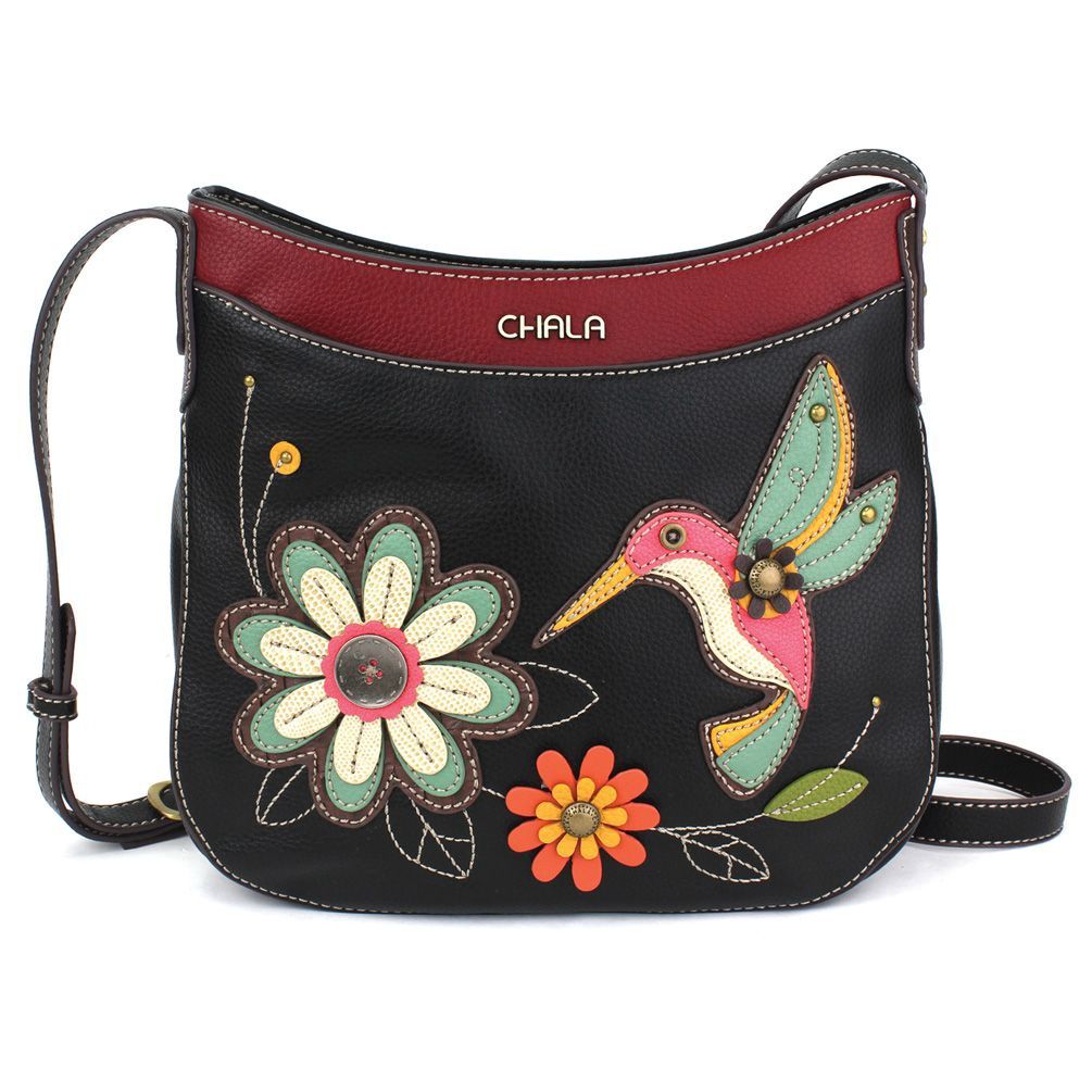 Crescent Crossbody - Hummingbird - Black