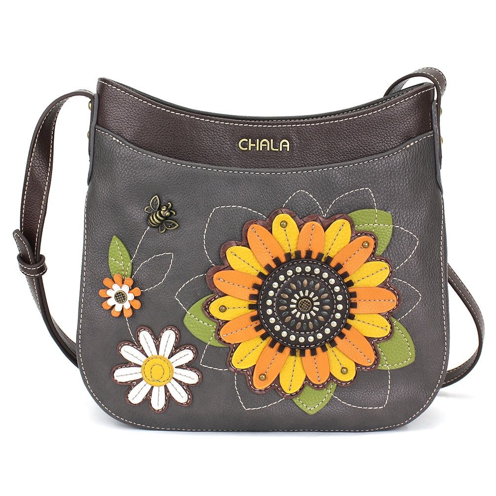 Crescent Crossbody - Sunflower - Ink