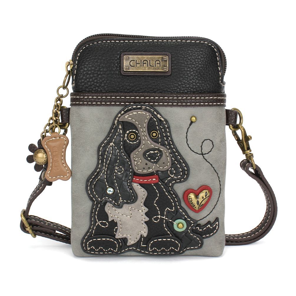 Cellphone Crossbody - Cocker Black - Gray