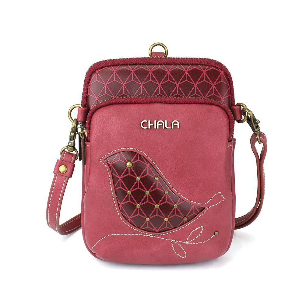 Uni Cellphone Crossbody - Bird  - Berry