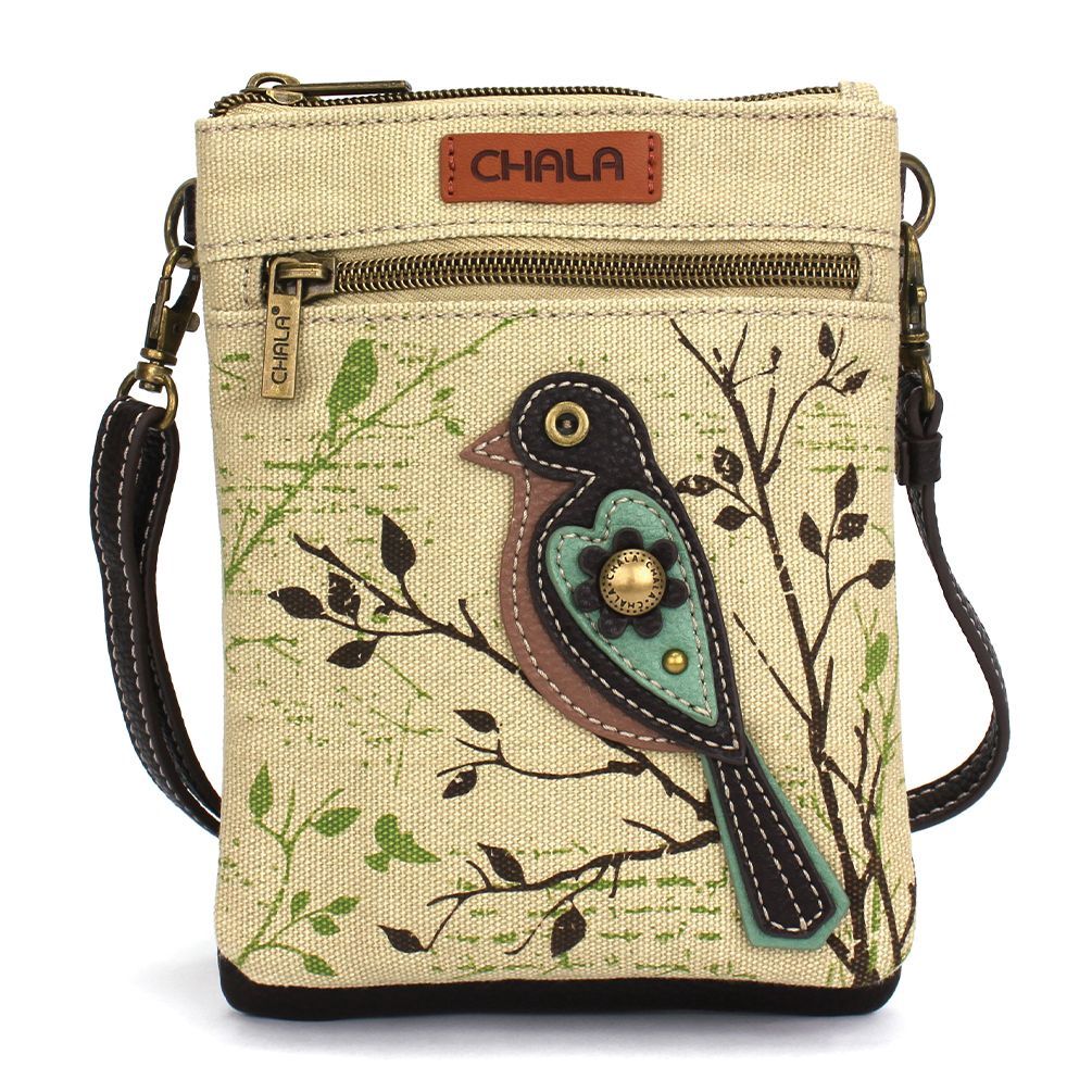 Double Pocket Crossbody - Bird - Sand