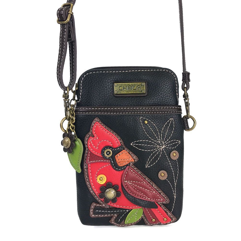 Cellphone Crossbody - Cardinal - Black