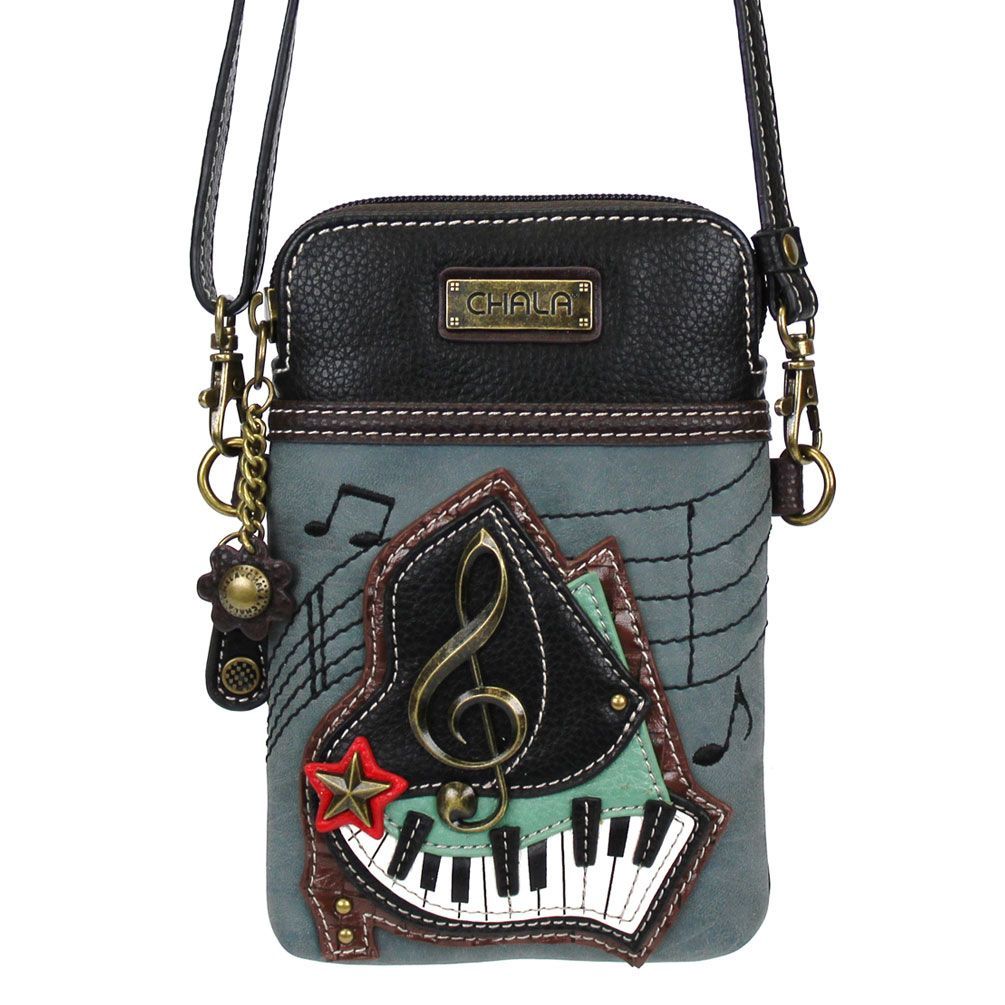 Cellphone Crossbody - Piano  - Indigo