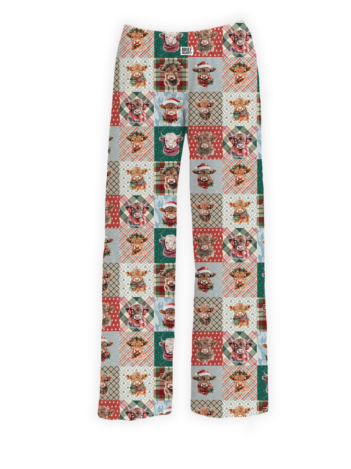 Lounge Pants - Christmas Highland Cow