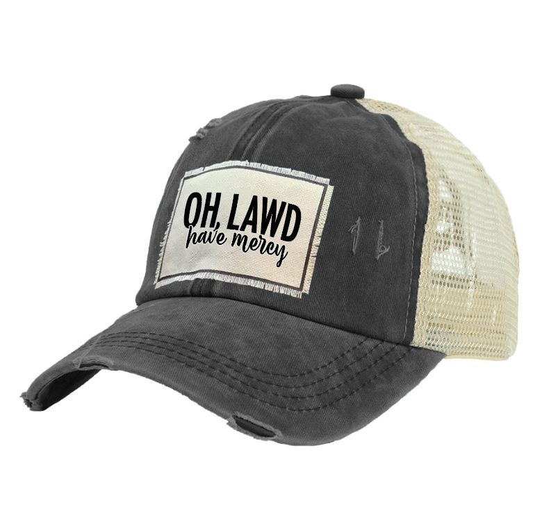 Vintage Distressed Trucker Cap - Lawd Have Mercy