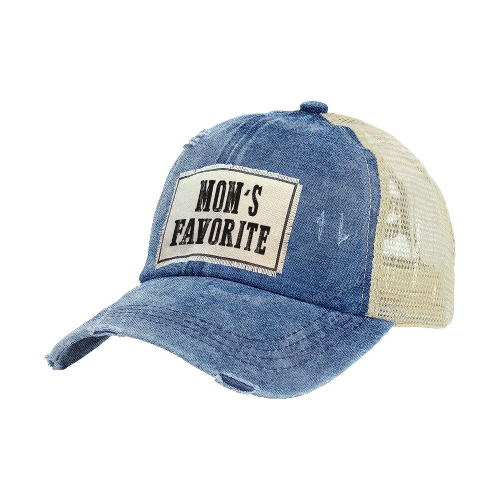 Vintage Distressed Trucker Cap - Mom's Favorite