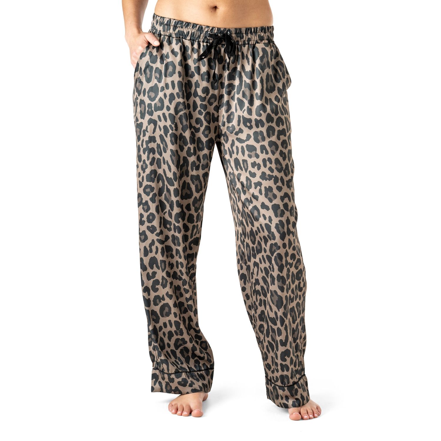 Cat's Meow Satin Pajama Pants, Size: Small/Medium