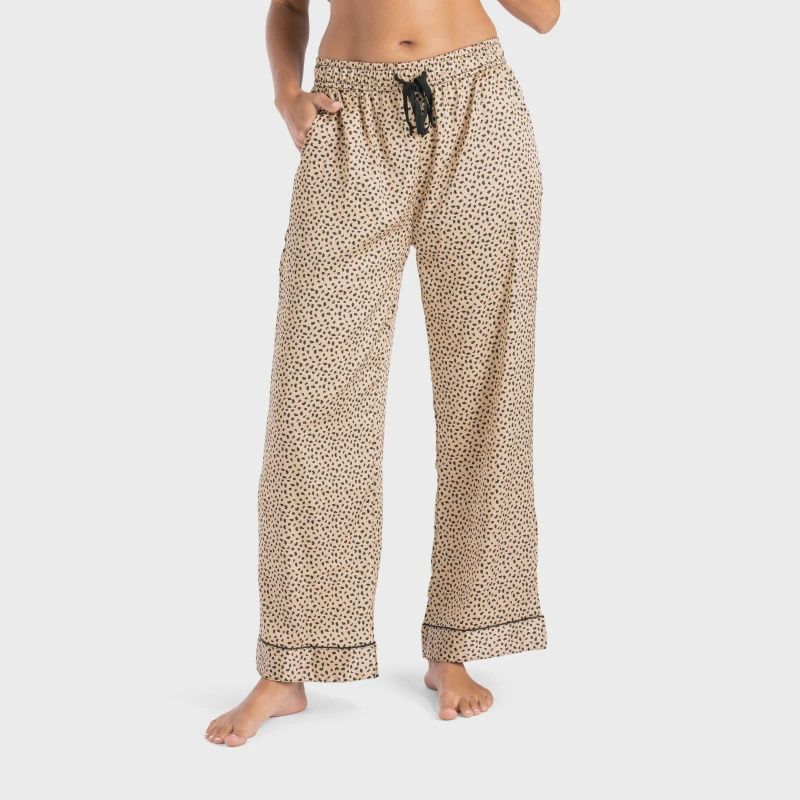 Ooh La Leopard Beauty Sleep Satin Pajama Pants