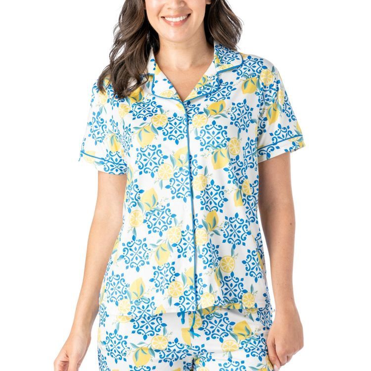 Sleepless In Santorini Signature Lounge Tops, Size: Small/Medium