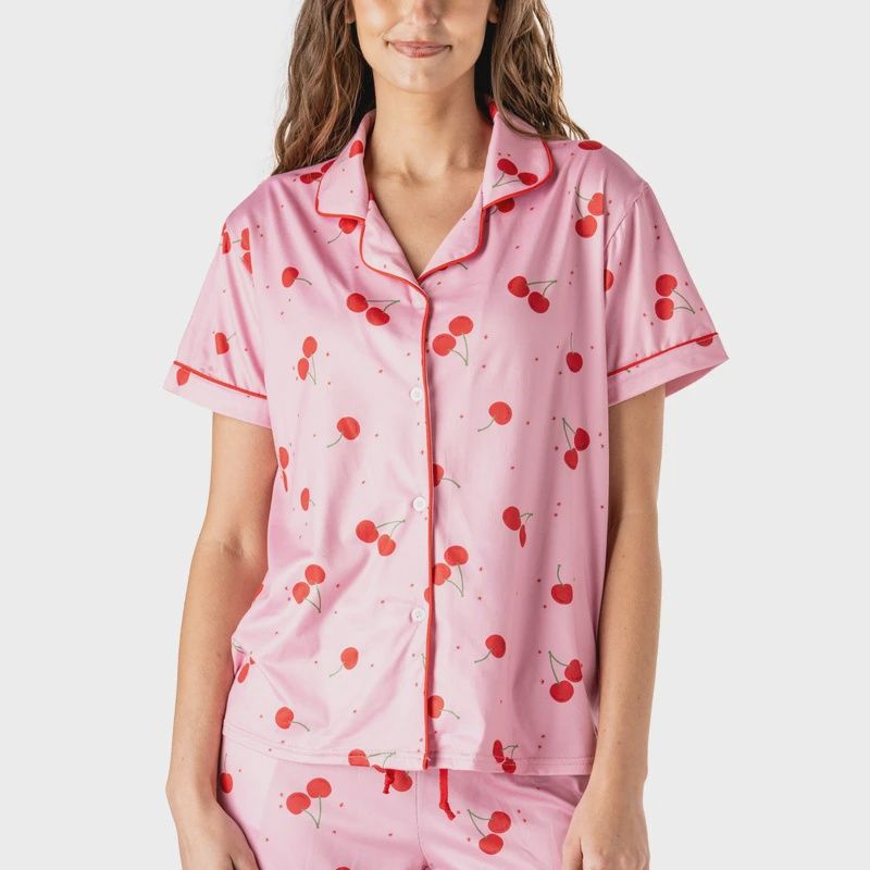 Cherry On Top Pajama Top