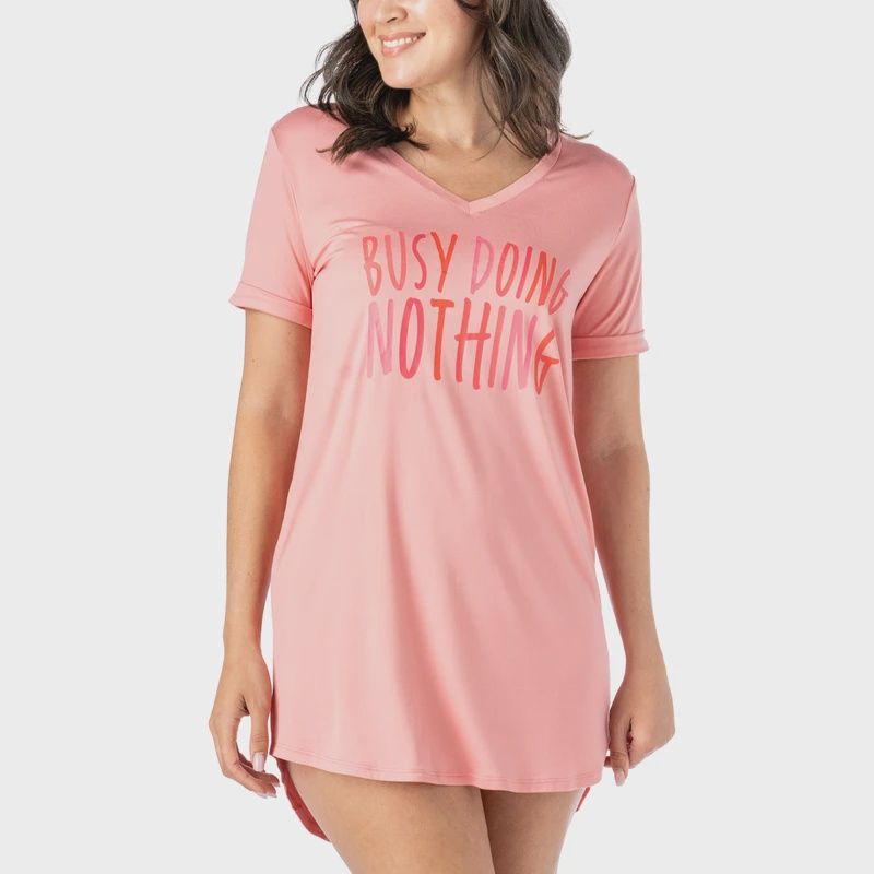 Busy Doing Nothing Sleep Shirt