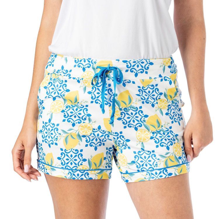 Sleepless In Santorini Signature Lounge Shorts, Size: Small/Medium