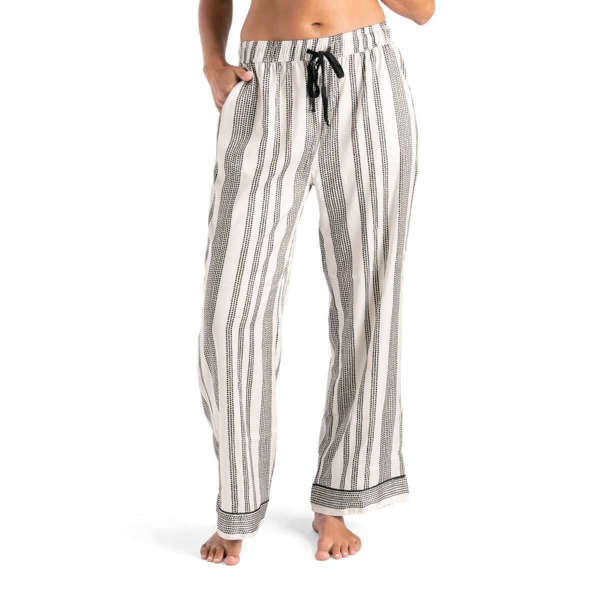 Overnight Oasis Beauty Sleep Satin Pajama Pants, Size: Small/Medium