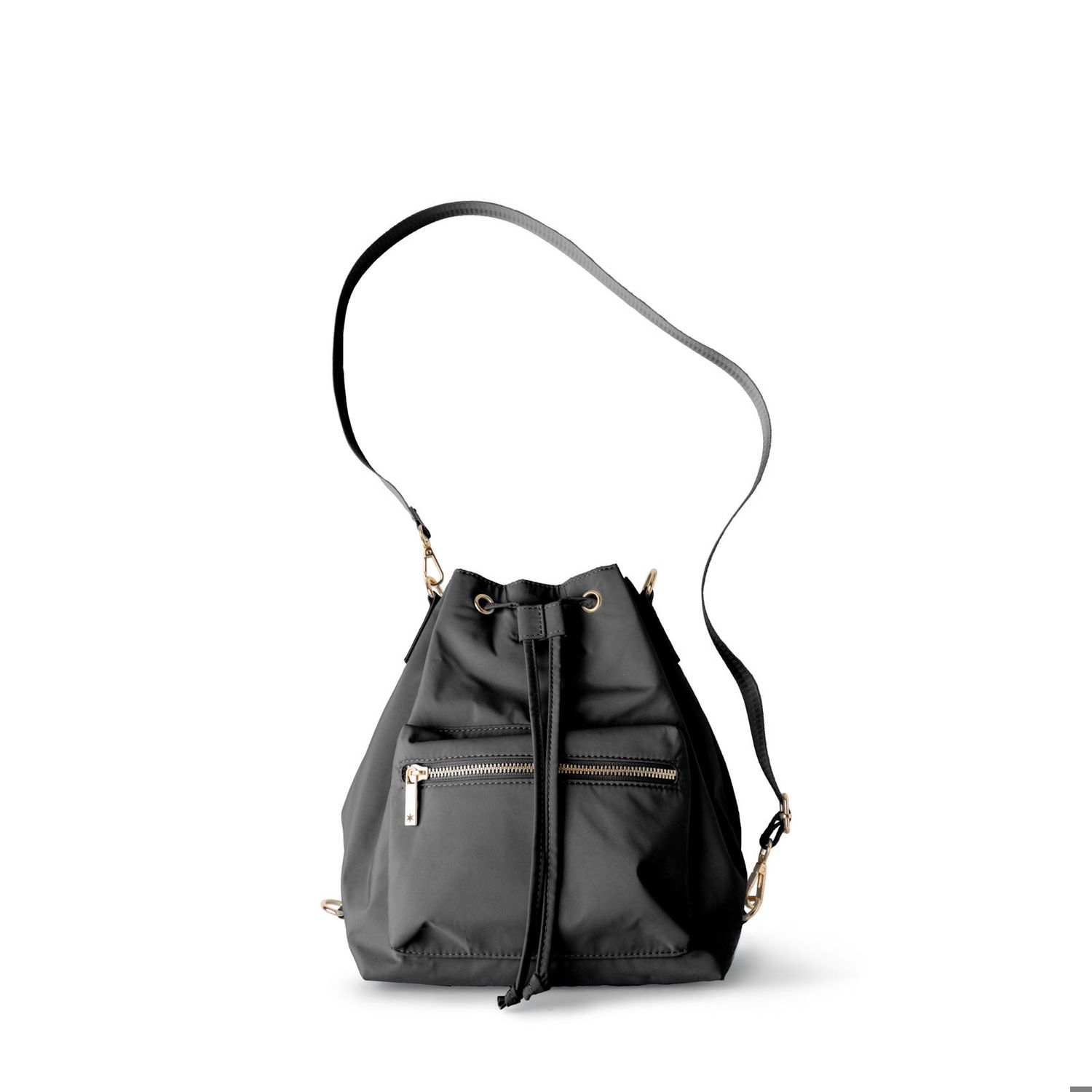 Aries Convertible Bucket Bag, Color: Black