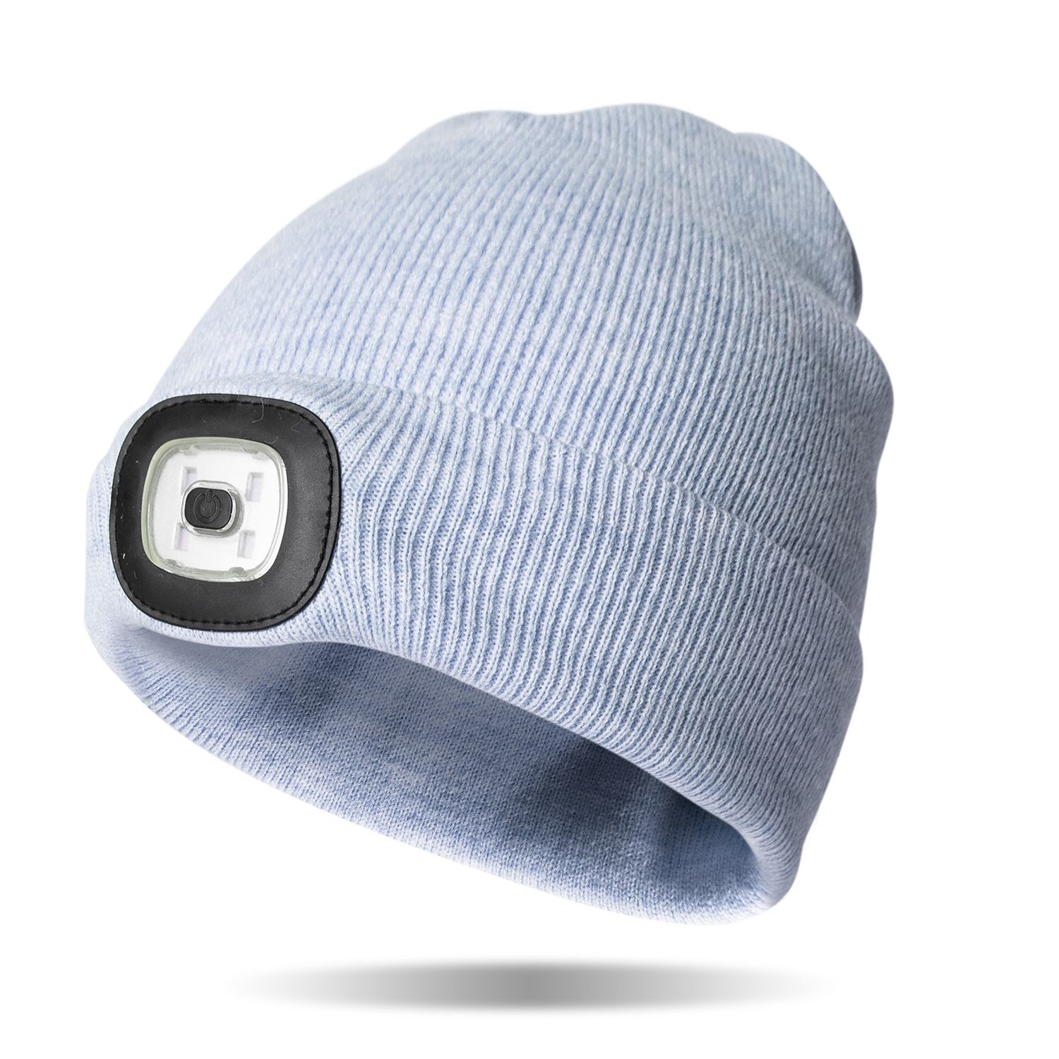 Brightside Rechargeable LED Beanie, Color: Light Blue