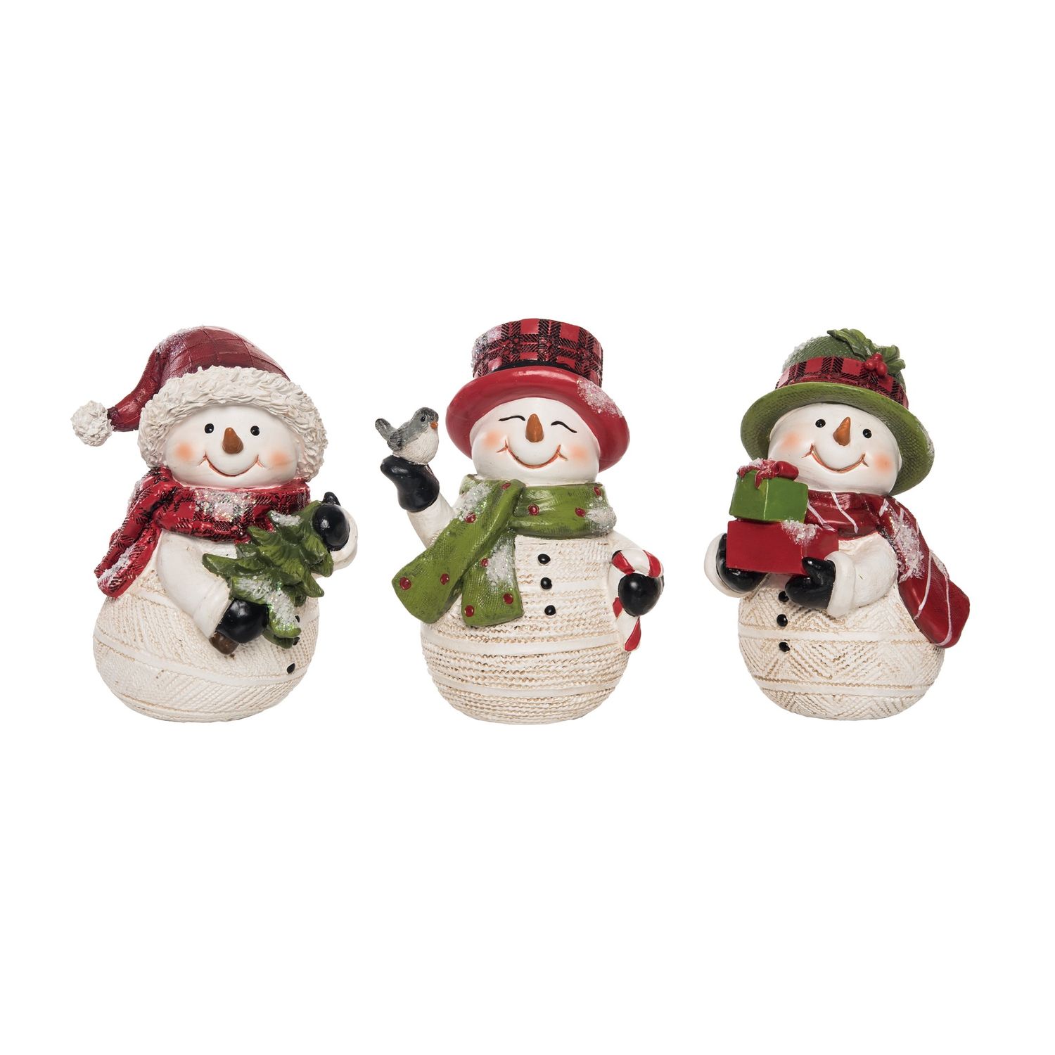 Cutie Snowman Figurine 5" - 3 Styles - Sold Individually