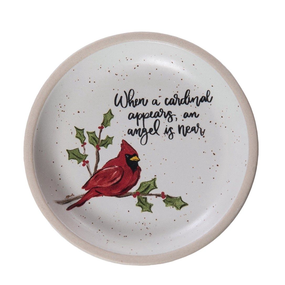 Cardinal Trinket Dish 3"
