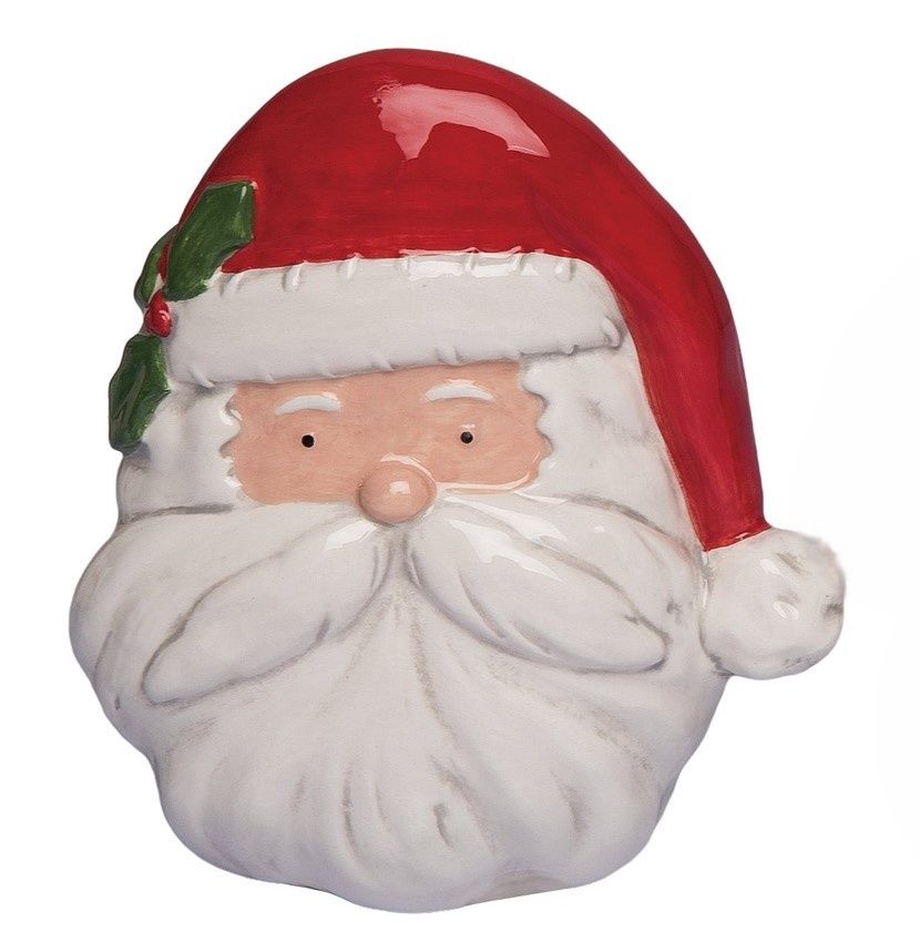 Ceramic Santa Head - 3 Sizes Available Small Medium &amp; Large - Sold Individually