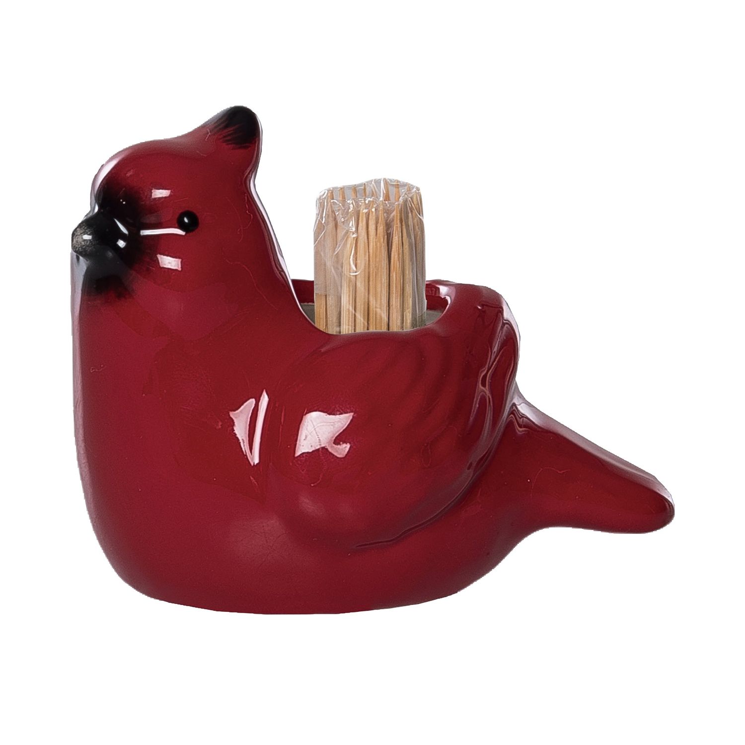 Cardinal Toothpick Holder