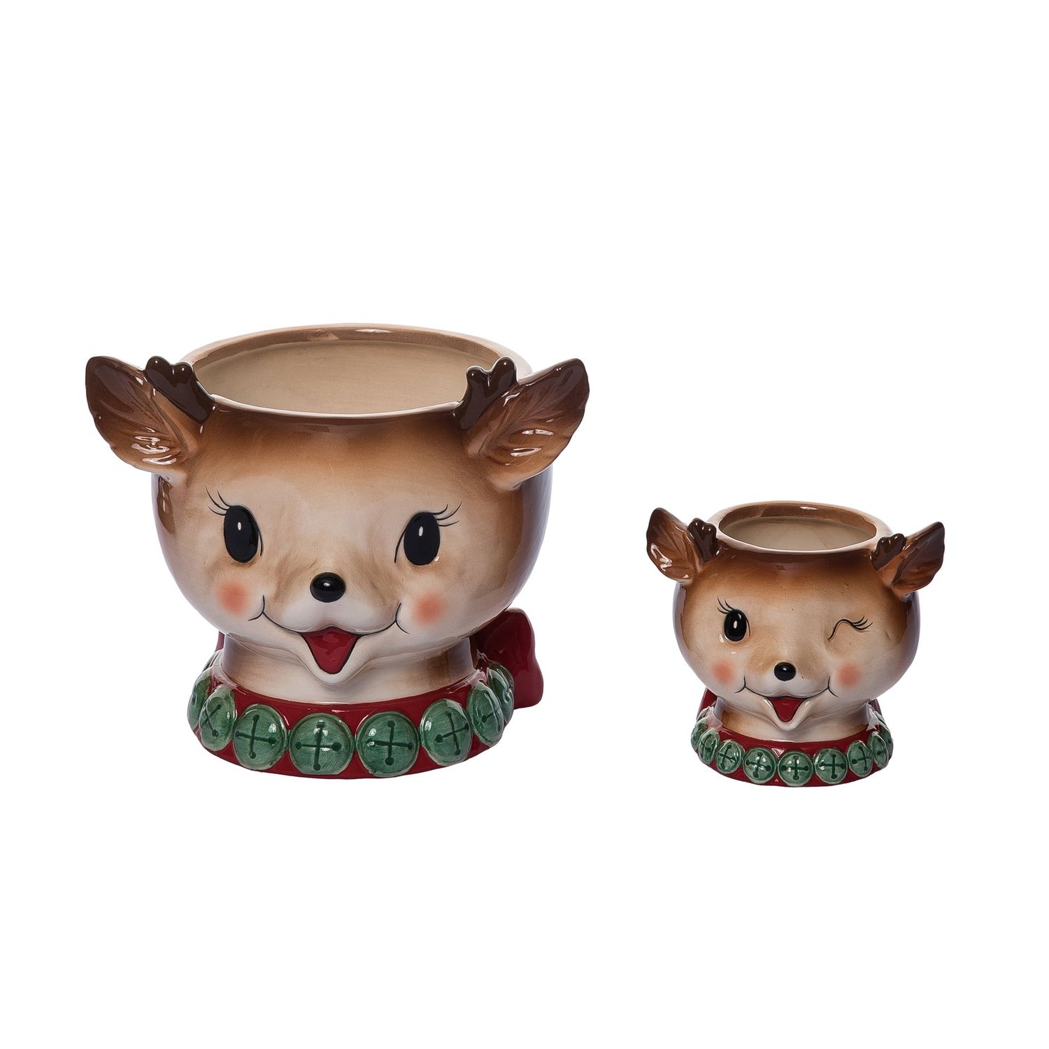 Vintage Reindeer Bowl - 2 Styles - Sold Individually