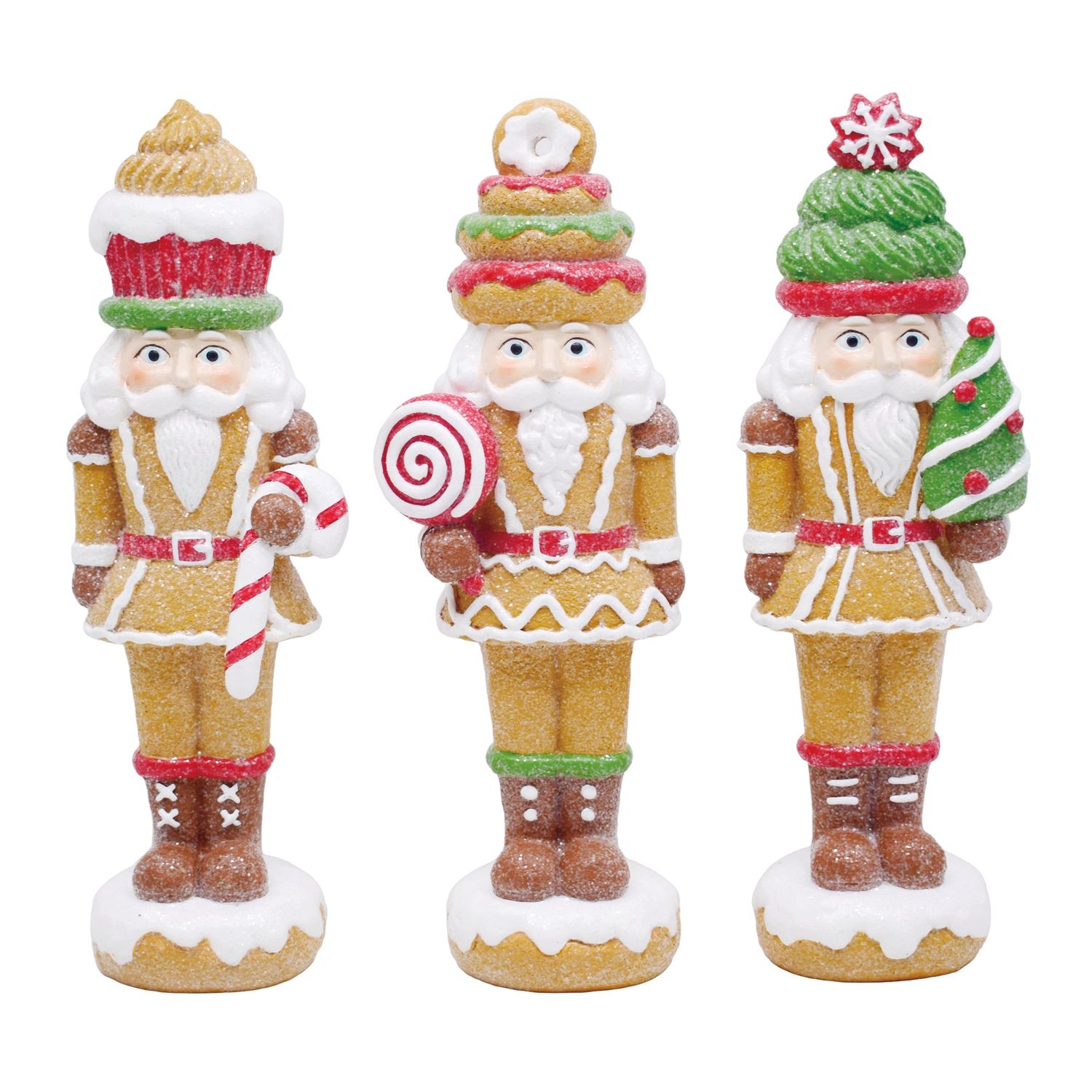 Resin Gingerbread Nutcracker 10" - 3 Styles - Sold Individually