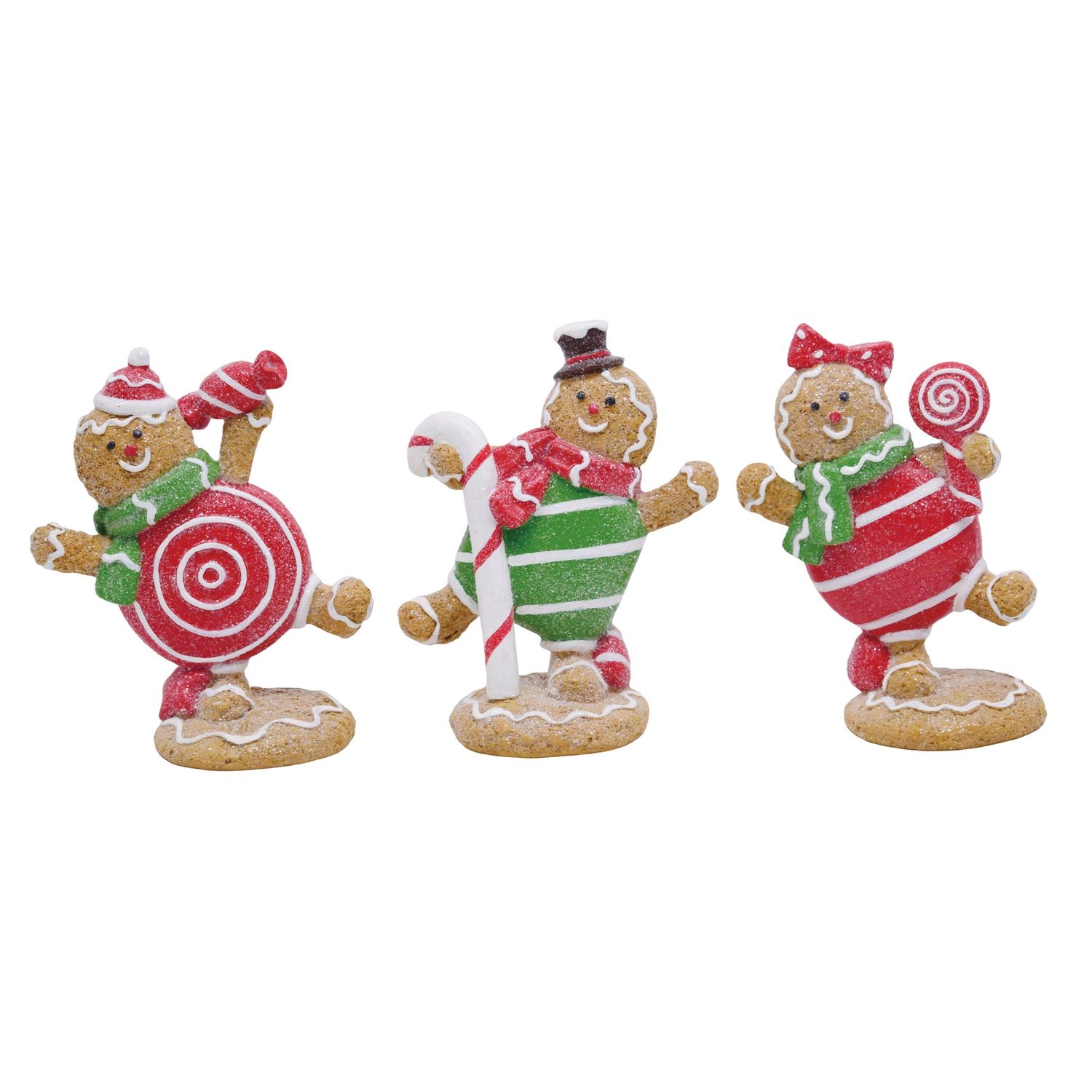 Dancing Gingerbread Figurine 3 Styles - Sold Individually