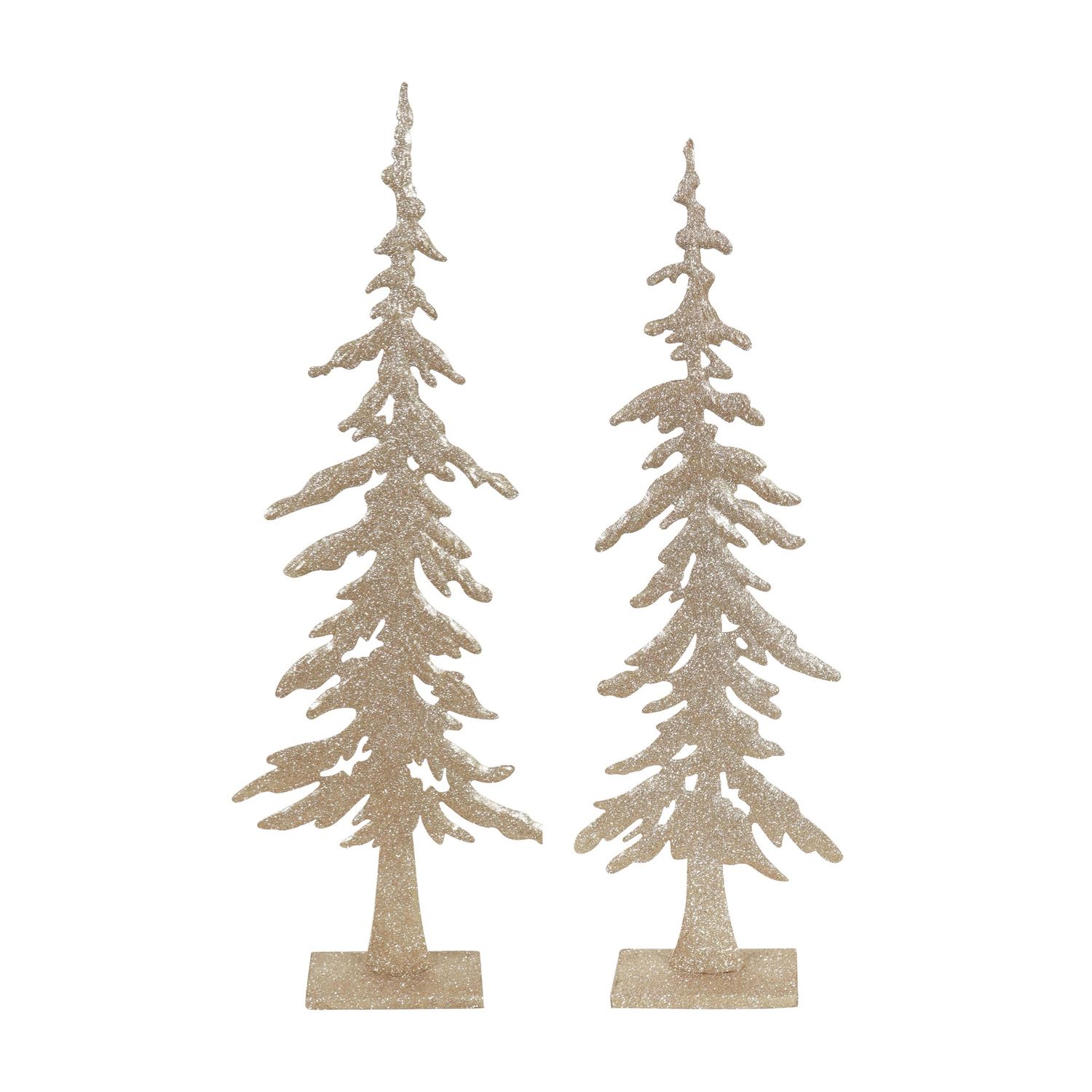 Metal Glitter Tree - Gold - Sold Individually