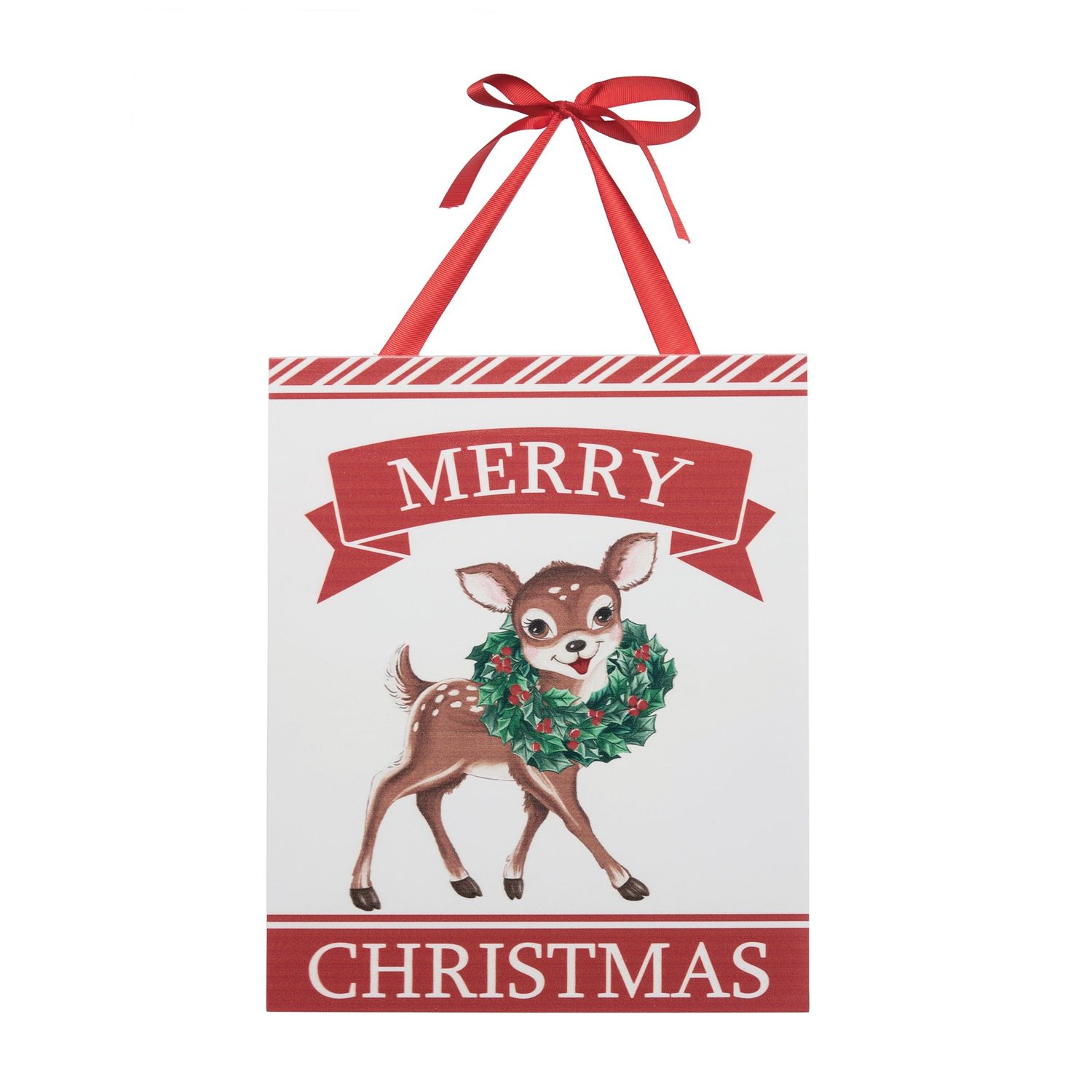 Hanging Reindeer Sign 11" X 13"