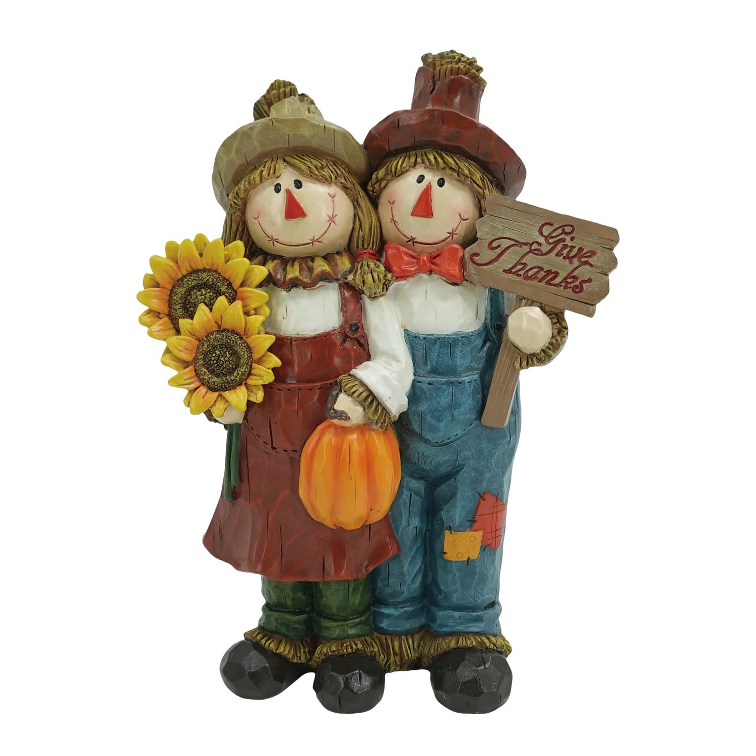 Scarecrow Couple Figurine