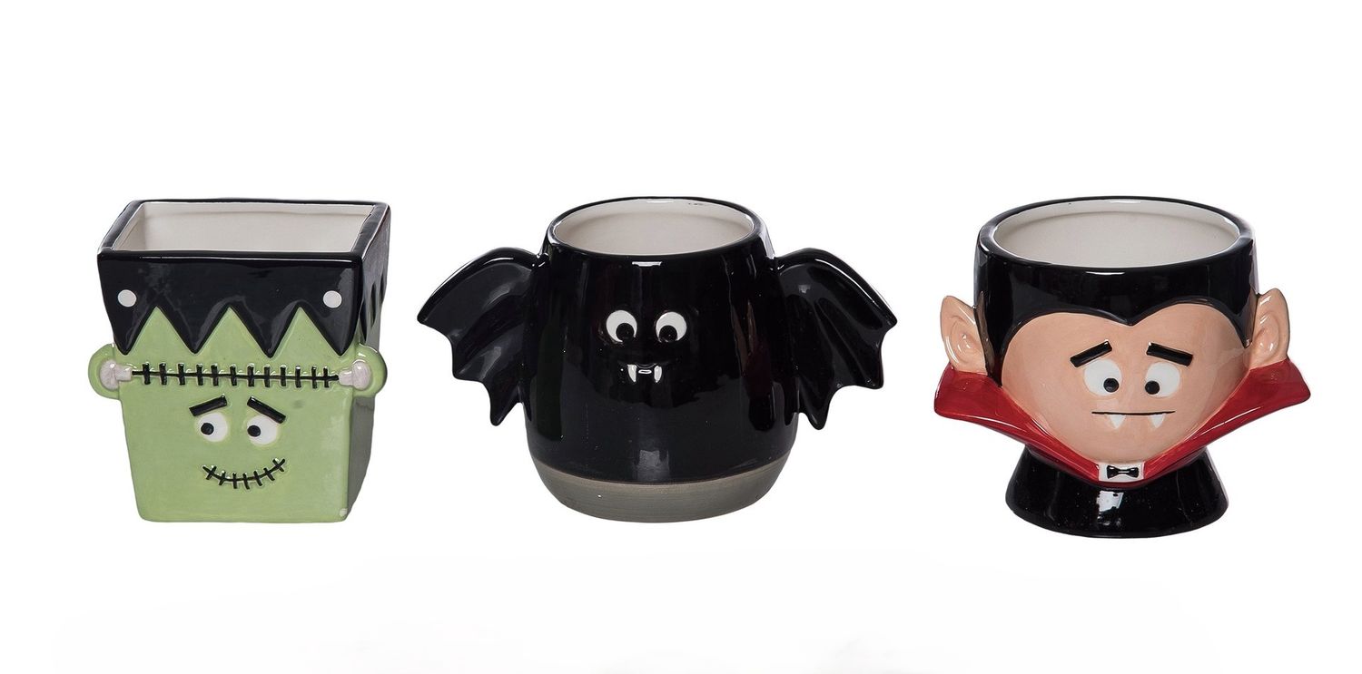 Halloween Character Mini Planter 4" - 3 Styles - Sold Individually