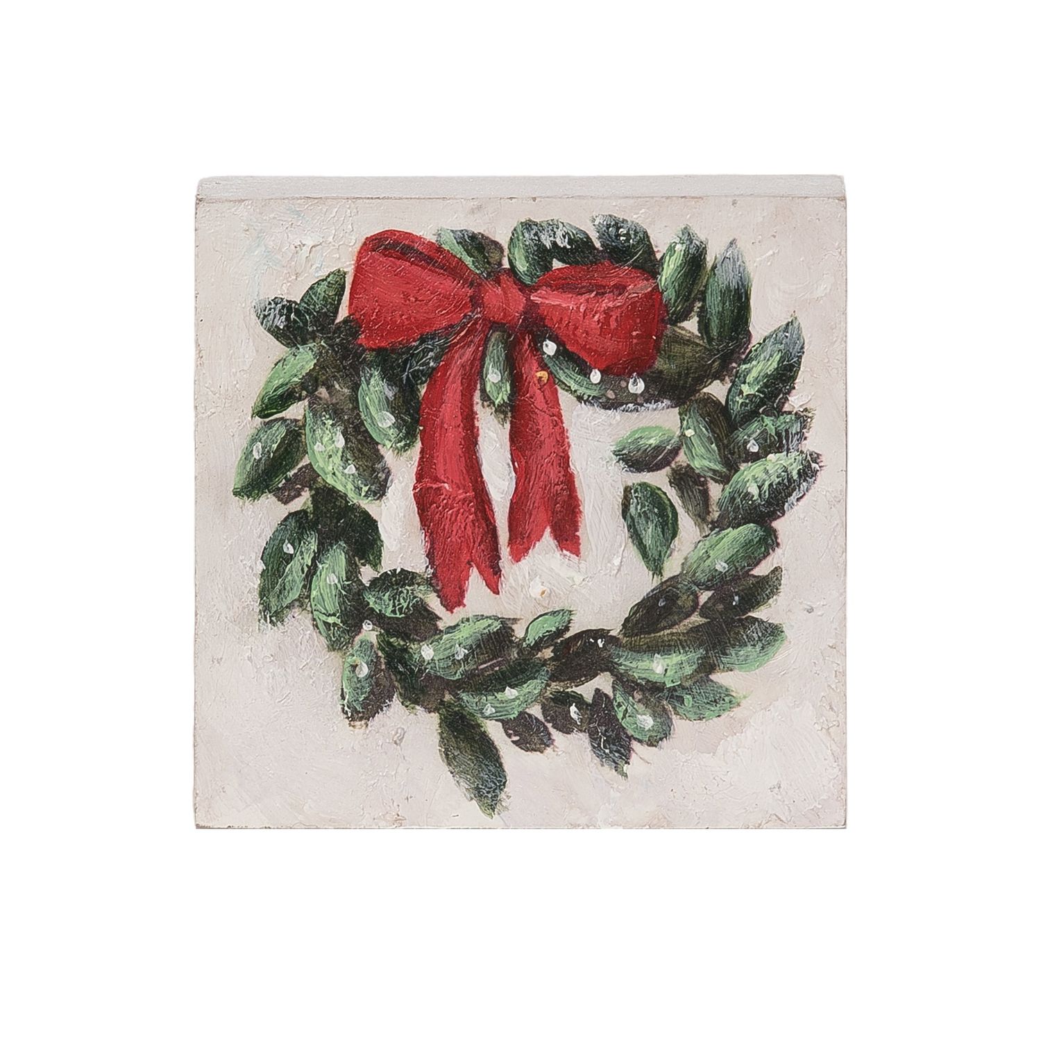 Christmas Wreath Table Block