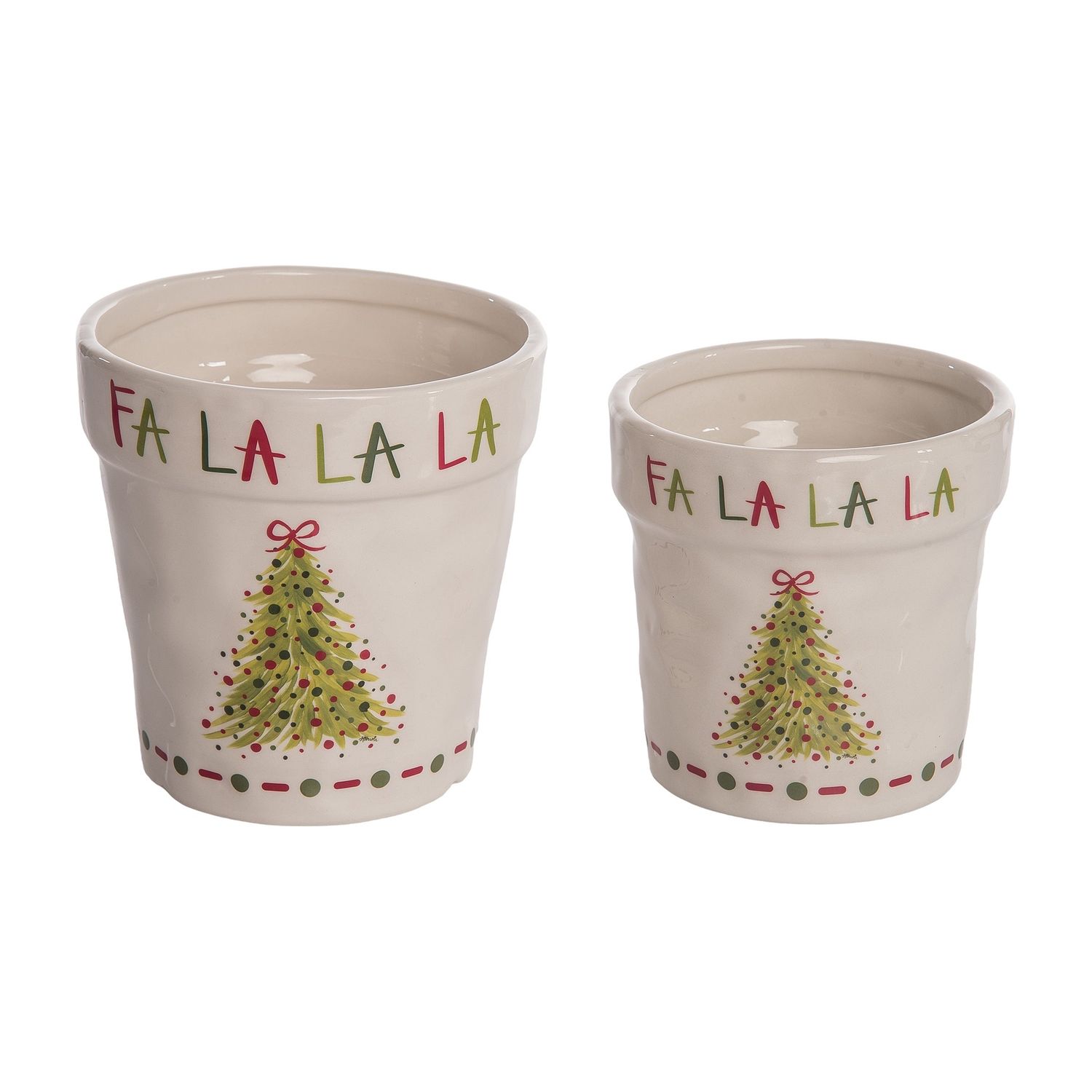 Ceramic Pot - Dot Tree - 2 Sizes Available Small &amp; Large - Sold Individually, Size: Small